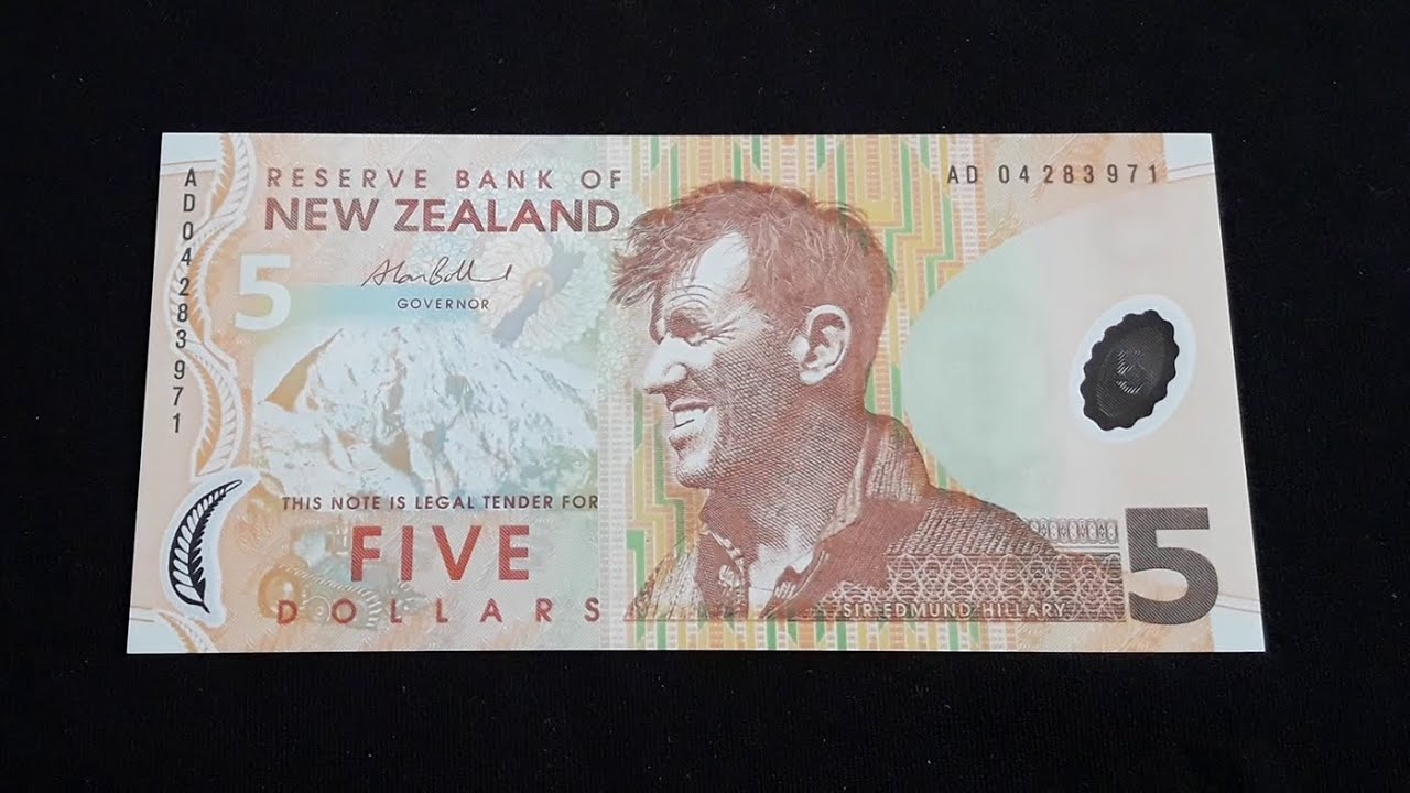 NEW ZEALAND 5 Dollars (2004) | Banknote Encyclopedia - YouTube