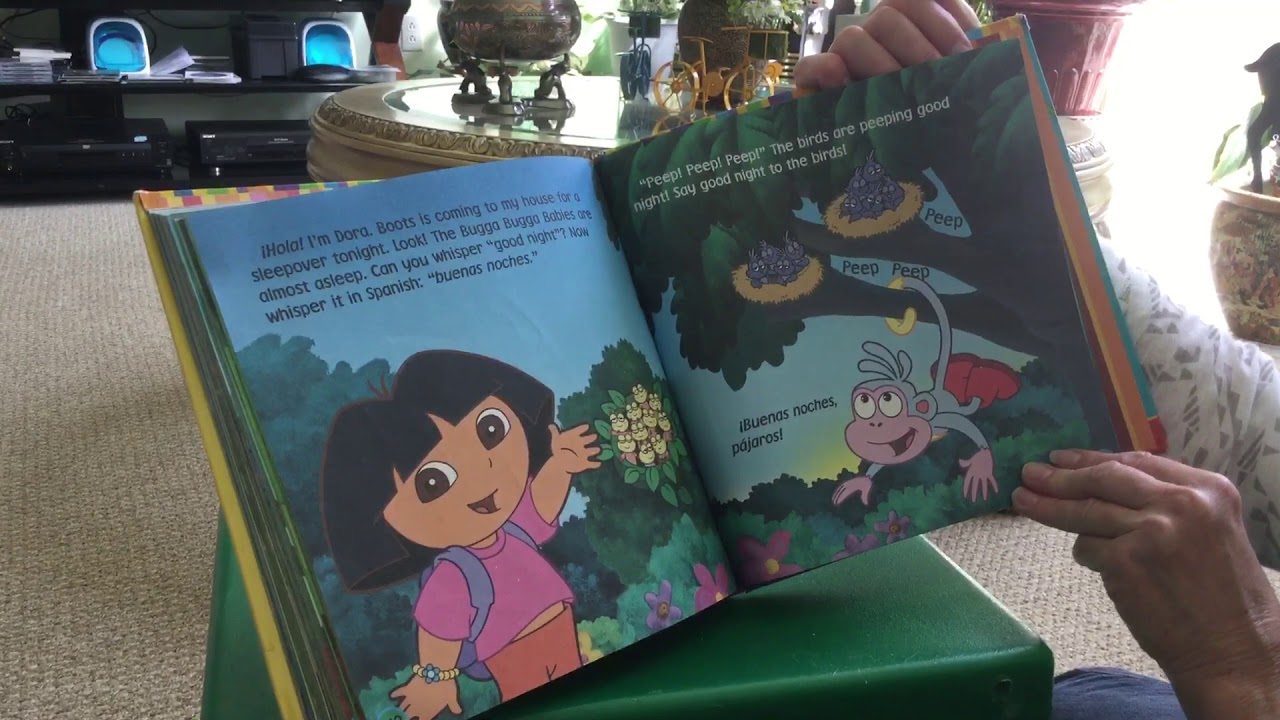 Dora the Explorer Doras Storytime Collection Book Good Night Dora Ms Karen Reading to Joachim