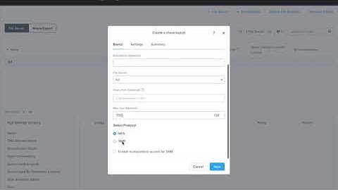 Einen NFS Share Erstellen auf der Nutanix Plattform