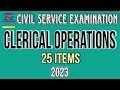 Civil service exam reviewer clerical operations  2023  abrinica calzado tv