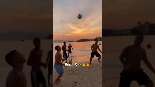 مهارات كروية برازيلية ⚽🇧🇷🔥🔥 beach football brazil