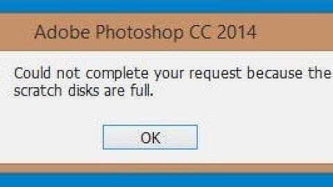 Fix "Scratch Disks are Full" (Photoshop) not opening  Scratch disk full error Adobe Photoshop