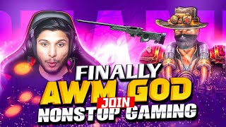 Finally Awm God Join 🤝 Nonstop Gaming Guild 😱 Nonstop Shocked On Live 🥵-Garena Free Fire 🔥