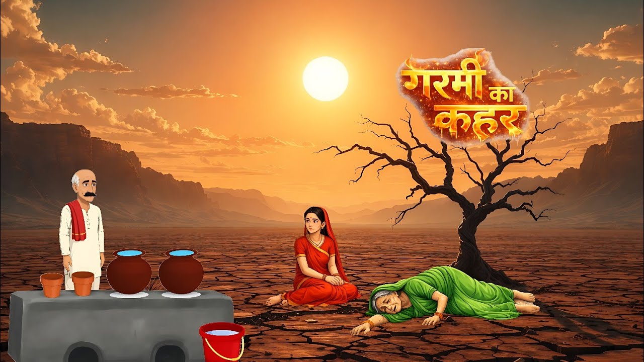 Garmi Ka Kahar | Moral Story | Cartoon Kahani | Hindi Kahani | Hindi Kahaniyan | Mer Toon