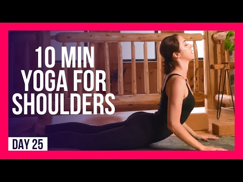 10 min Upper Body Morning Yoga – Day #25 (SHOULDER STRENGTH & STRETCH)