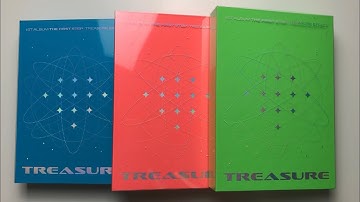 ♡Unboxing Treasure 트레저 1st Studio Album The First Step: Treasure Effect (Blue, Orange & Green Ver.)♡