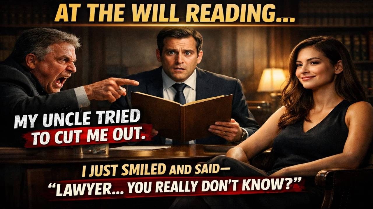 At the Will Reading, My Uncle Tried to Cut Me Out, But I Smiled: “Lawyer… You Really Don’t Know?”