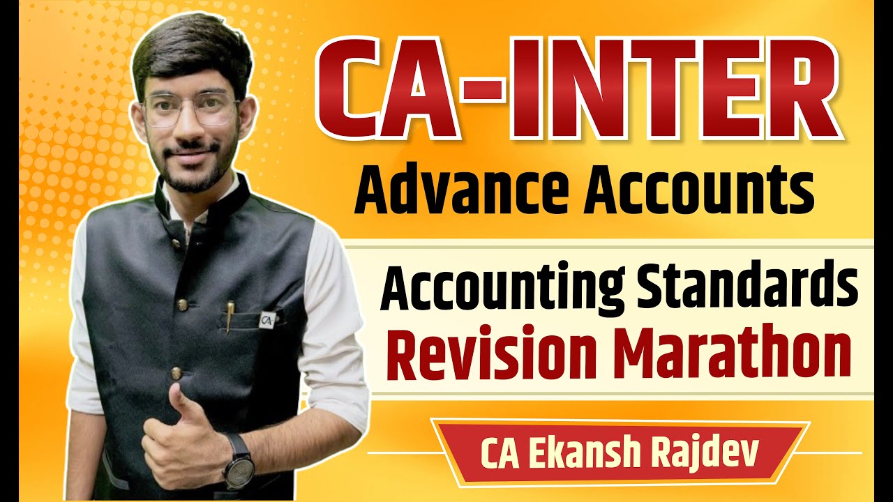 CA Inter AS Marathon || Advance Accounts 12 Imp AS Revision || CA ...