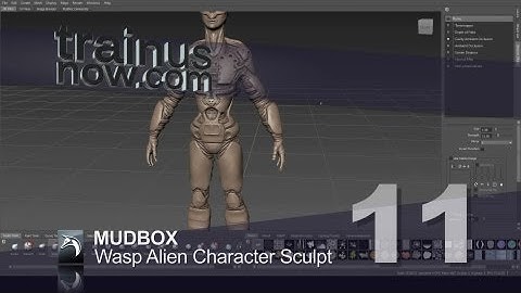 Mudbox WaspAlienCharacterSculpt 11