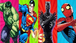 AVENGERS COLOR DANCE CHALLENGE, TEAM HULK VS SPIDER-MAN, SUPERMAN VS BLACK PANTHER, IRONMAN, VENOM
