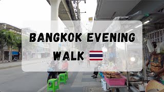 Bangkok Evening Walk in Thailand 🇹🇭 | From Bang Son to Tao Poon MRT | City Streets & Local Life