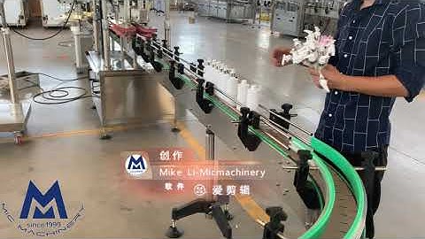 MIC-ZF8 Piston filling Machine and Spray Cap Capping Machine Line