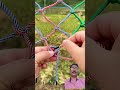 Plastic Rope Net knot  ✂️🐒💥    #knot #rope #plastic #fishnet #networking  #net #network