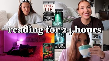reading only thrillers for 24 hours: readathon spoiler free reading vlog