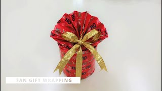 Fan Gift Wrapping How To Wrap A Present- 4 Creative Ways Part 4