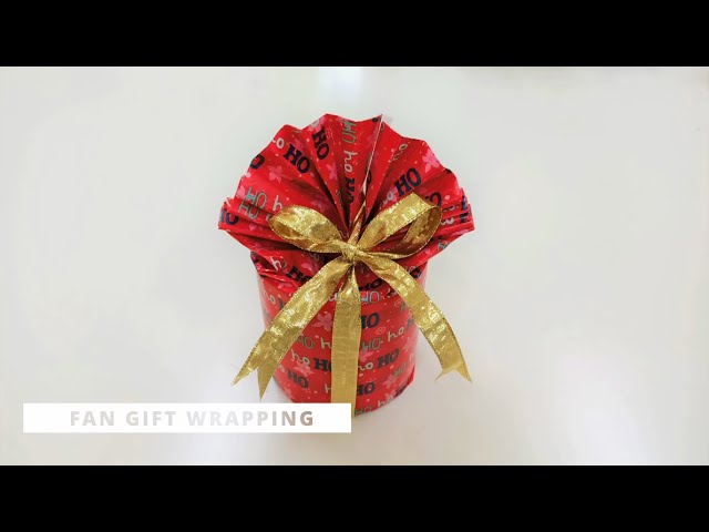 Fan Gift Wrapping [How to Wrap a Present- 4 Creative Ways | Part 4