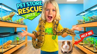 Top-Secret Reptile Scavenger Hunt 😱🦎 | TROUBLE in the PET STORE!! (Part 1)
