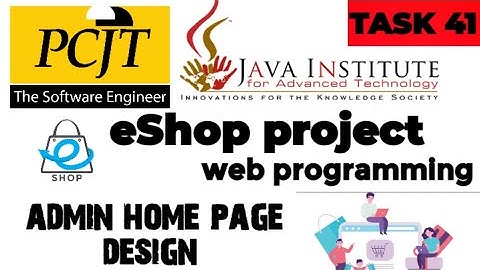 Web Project Task 41| java institute |  1st Year | e shop @javainstituteforadvancedte1415