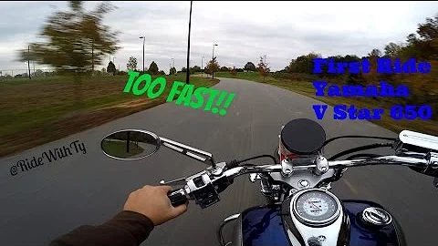 First Ride on a 2006 Yamaha V Star 650 Review/Thoughts Motovlog