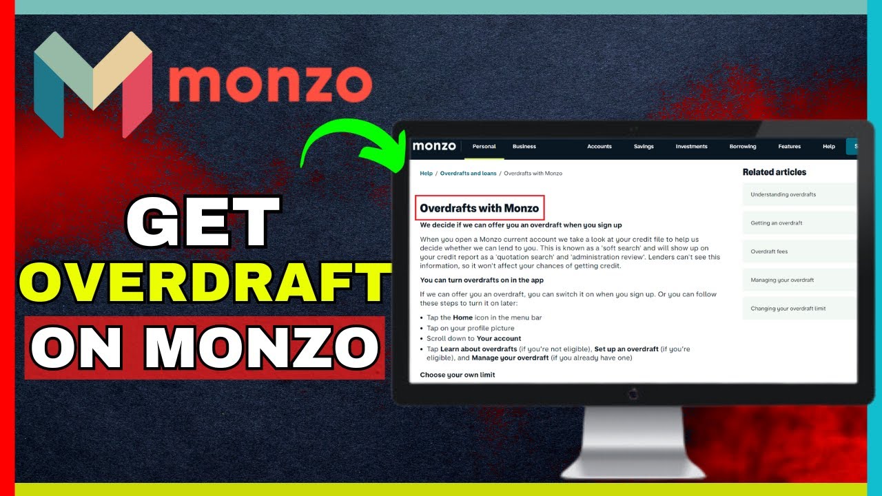 How To Get An Overdraft On Monzo (2025) - YouTube