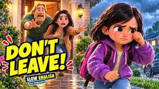 Slow English: Why Did Isa Pack Her Bags to Leave Home | English Story for Beginners