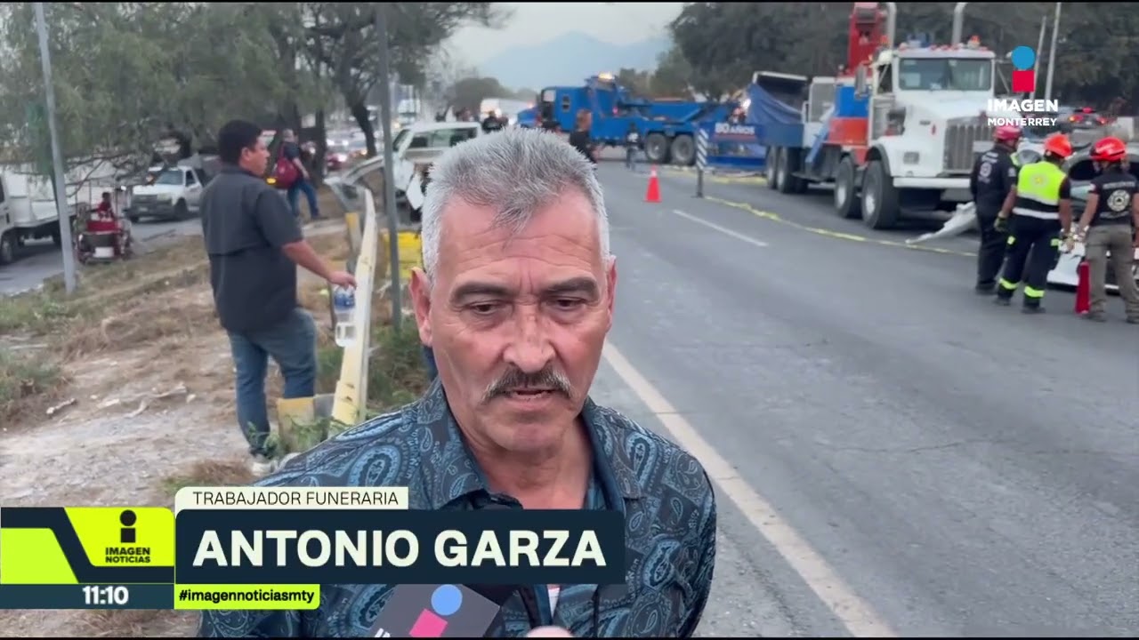 Camión aplasta un cadáver dentro de carroza fúnebre en Santa Catarina | Noticias MTY tercera emisión