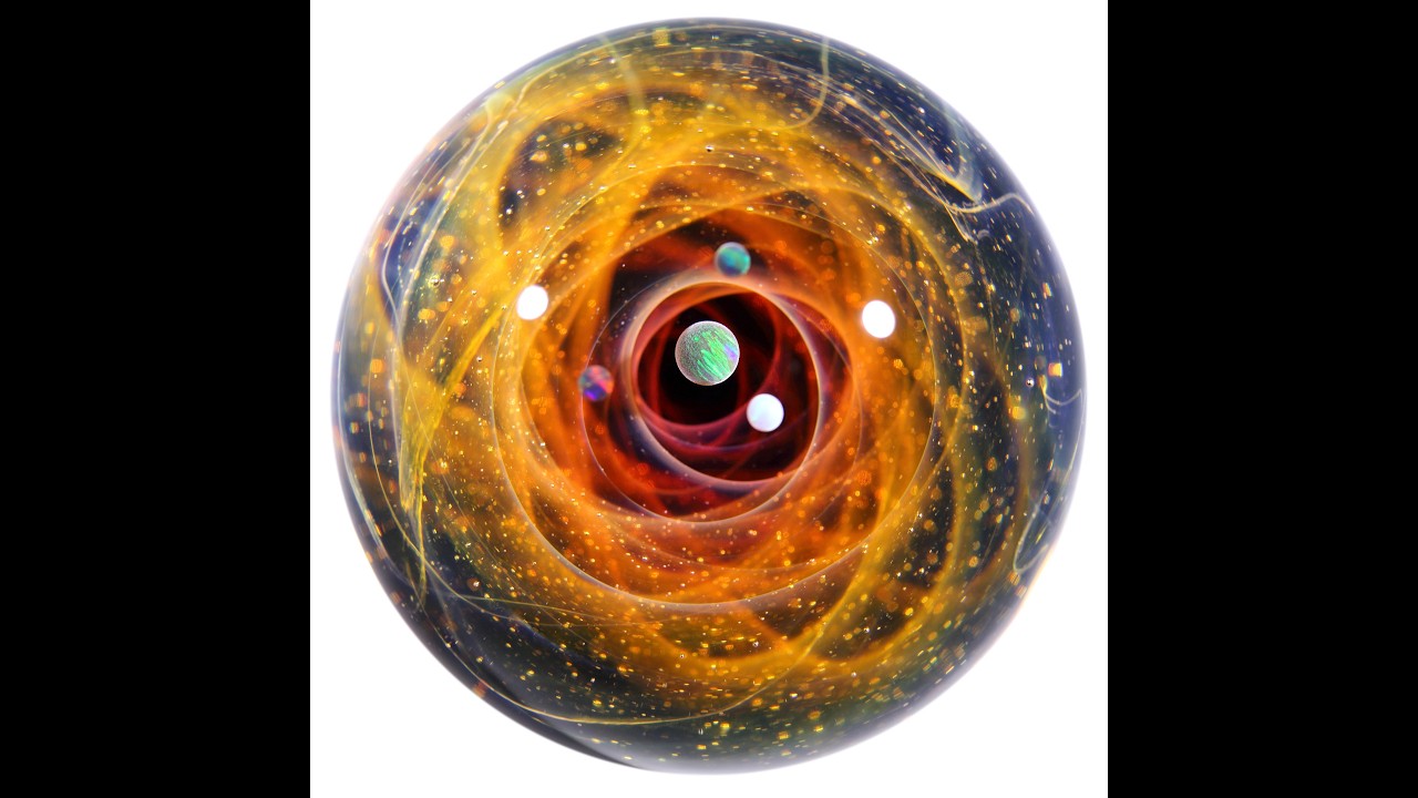 61mm Galaxy Glass Marble 宇宙ガラスマーブル - オブジェ no.M282