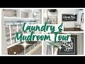 LAUNDRY & MUDROOM TOUR! | MODERN FARMHOUSE 2019