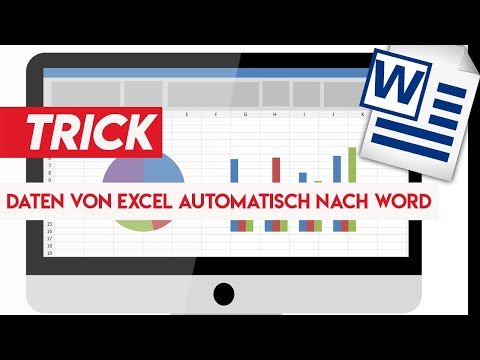 Video: So übertragen Sie Von Excel Nach Word