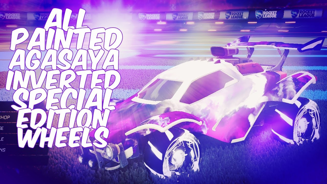 All Painted 'Agasaya Inverted Special Edition' Wheels On Rocket League (Painted Wheels Showcase)