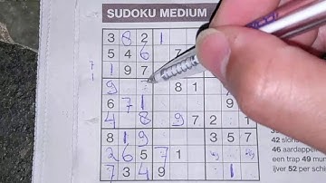 Well Done for solving this sudoku! (#947) Medium Sudoku puzzle. 06-09-2020