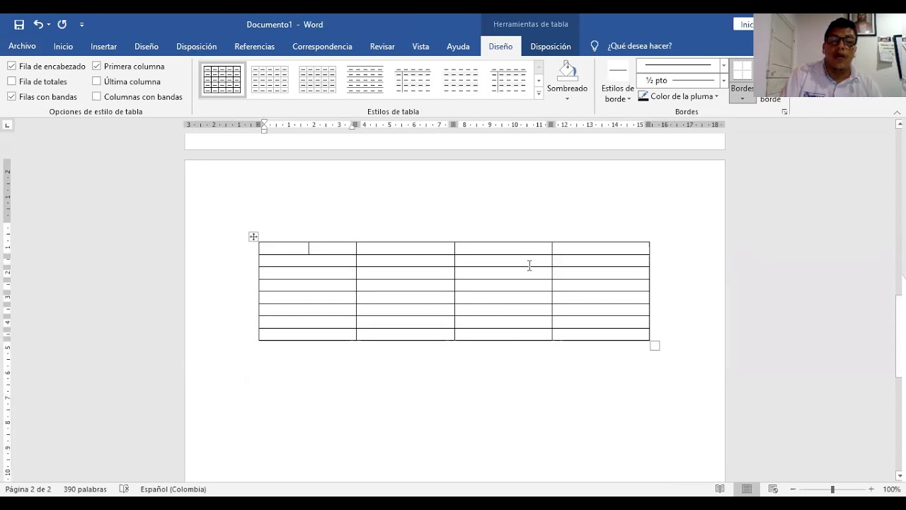 Formato Dos Columnas Y Tablas En Word Youtube