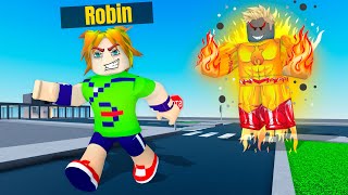 INVADI A NOVA CIDADE DE SUPER HERÓIS NO ROBLOX!! (Mad City) screenshot 3