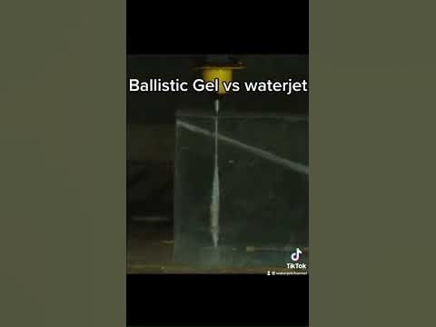 Ballistic Gel vs 60,000 PSI Waterjet 