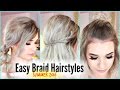 3 BRAID Styles for UNWASHED Hair Days (EASY) | Cute SUMMER Hairstyles!