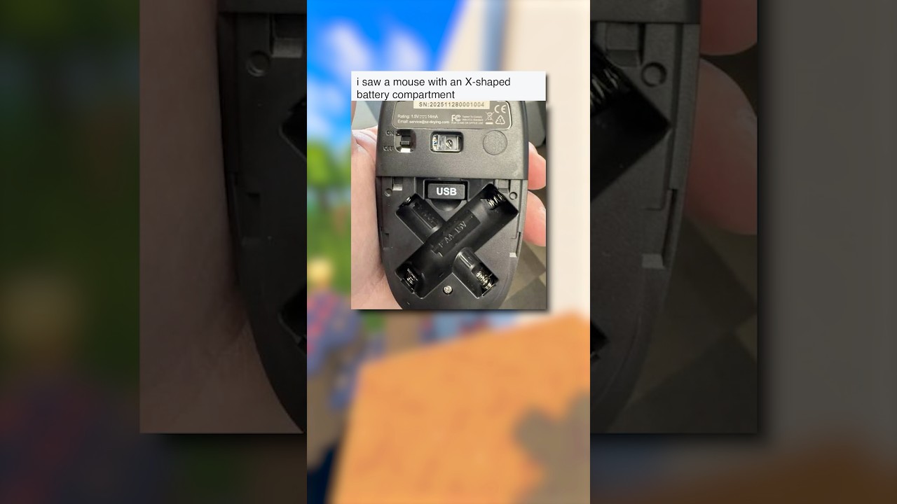 This X shaped battery compartment refuses your mistake #shorts