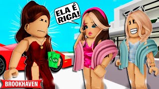 TIVE QUE FINGIR ser RICA para A MÃE da MINHA AMIGA | Historinhas Brookhaven Roblox | Bibi e Lud