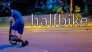 Halfbike. Unboxing, assembling and first attempt at riding it!