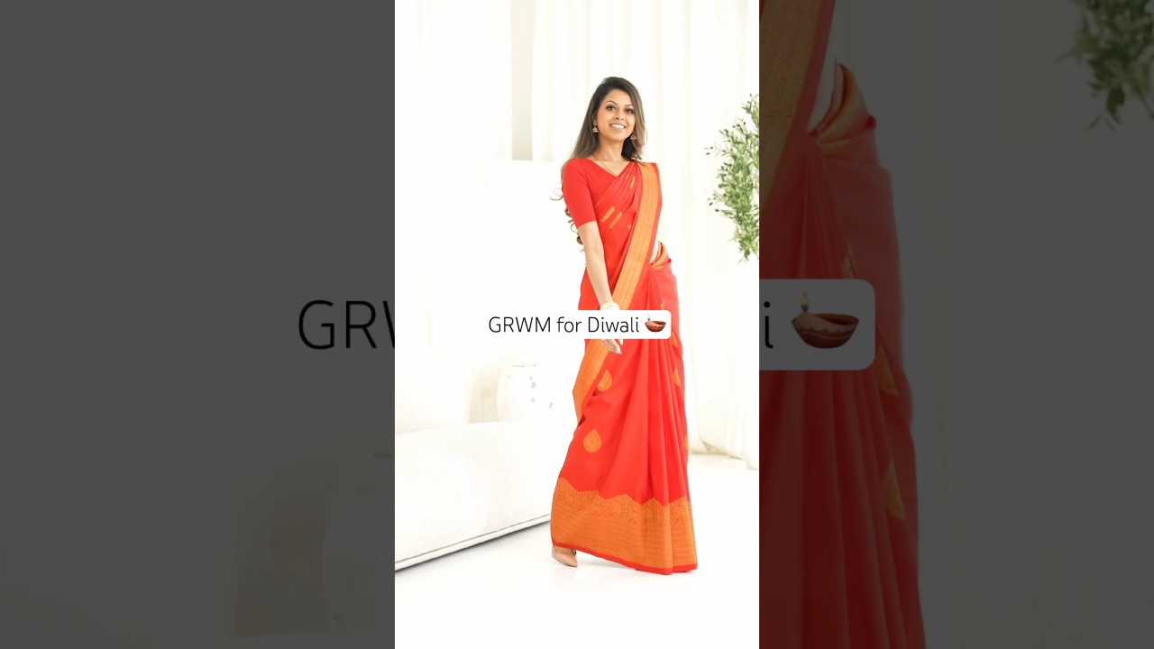 Diwali Outfit Ideas | party wear saree | silk saree draping | how to tie saree perfectly | 