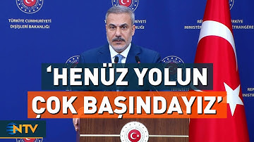 Alman Mevkidaşı ile Ortak Basın Açıklamasında Konuşan Hakan Fidan