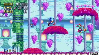 Sonic Mania - Press Garden Act 2 Bgm Glitches