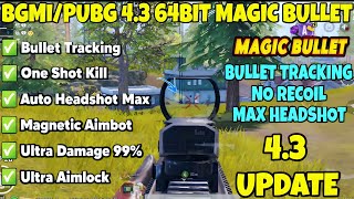 Bgmi 4.3 magic bullet config | aimbot no recoil antenna high damage obb BGMI PUBG GL 4.3