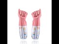 Gloves for Home Dishwashing Kitchen Rubber Durable Plastic Fleece-Lined Thickeneded Cleaning.