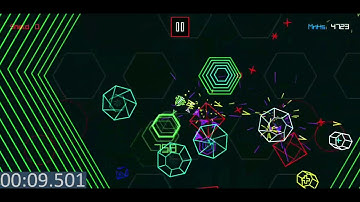 PewPew Live: Hexagon Gold Medal Speed Run (35.4 seconds)