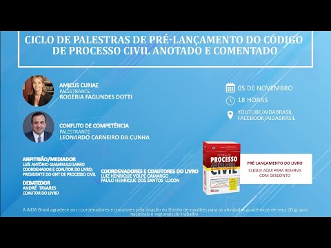 Webinar l Ciclo de Palestras de Pré-lançamento do Código de Processo Civil Anotado e Comentado