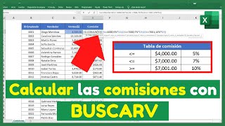 🔴¿Cómo CALCULAR las COMISIONES por VENTAS de un TRABAJADOR en Excel?🤪(Función BUSCARV)🤪