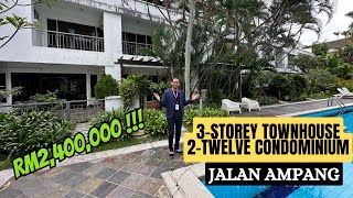 RM2,400,000 | 3-STOREY TOWNHOUSE 2-TWELVE CONDOMINIUM @ JALAN AMPANG | FREEHOLD | 3137 SQFT | by JoeHazwan Property TV 1,338 views 4 months ago 11 minutes, 21 seconds