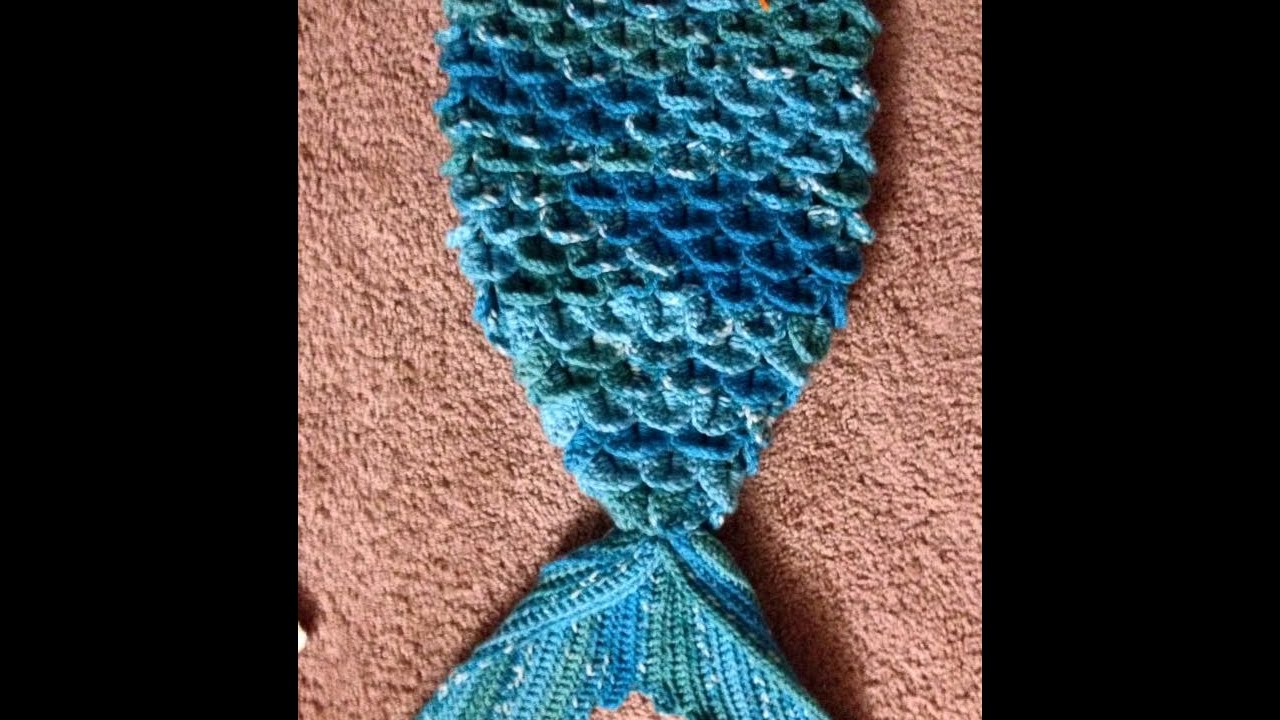 Mermaid Tail Video 1 Cucoon Blanket Outfit Crochet English YouTube