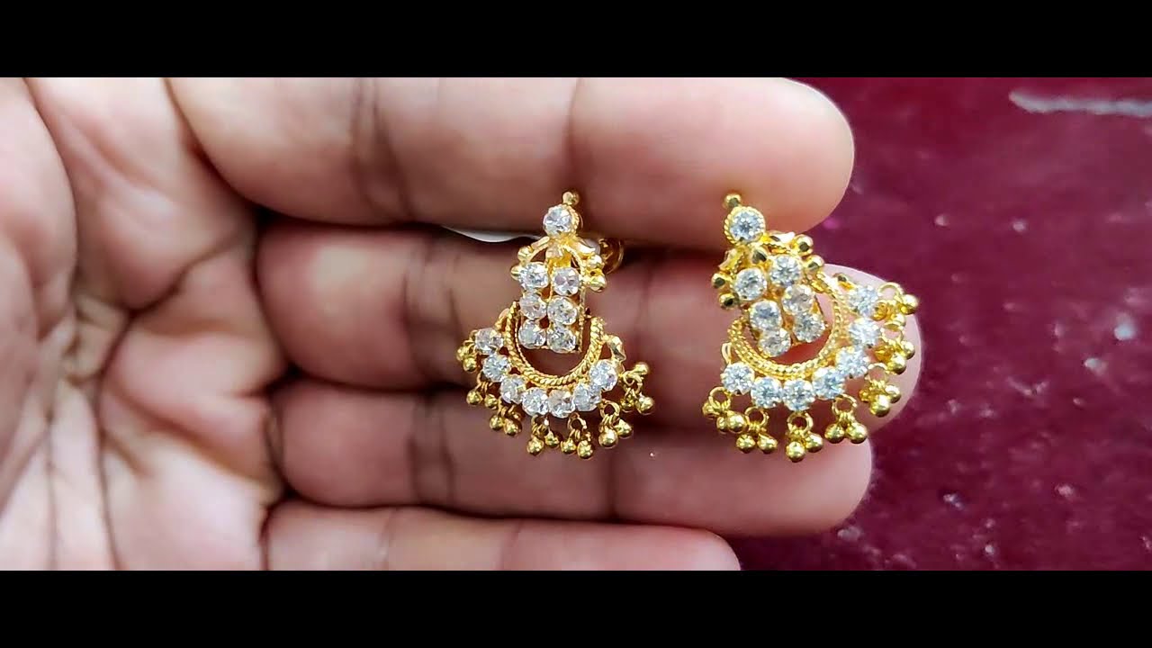 Fancy 2.5 Gram Gold Earring at Rs 14000/pair in Rajkot | ID: 2850153698048