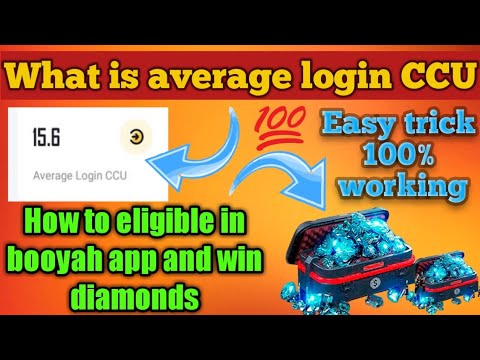 What is average login CCU | How to eligible in booyah app | Part ≈ 3
